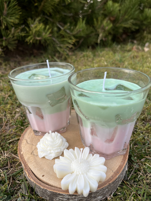 Jahodová matcha