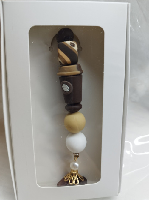 Přívěsek Coffee to go na kabelku nebo klíče