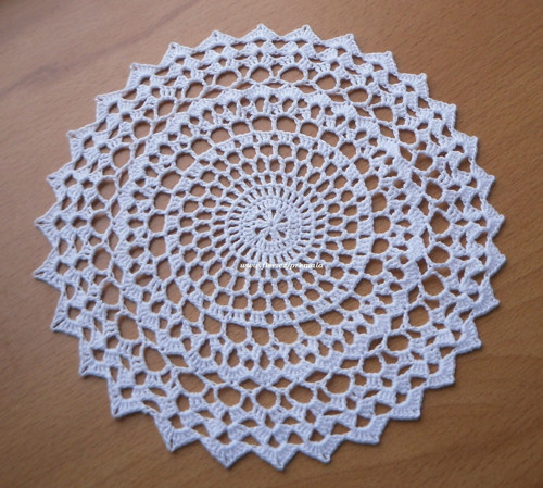 Krajka do lapače 14 cm bílá