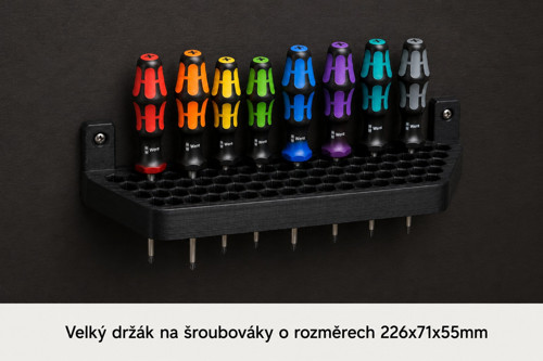 Nástěnný držák na šroubováky