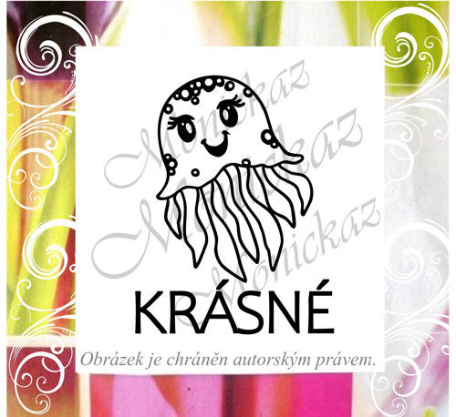 Krásné medůza, moře 1435. Razítko.