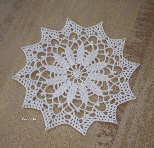 Dečka do lapače snů 13 cm bílá