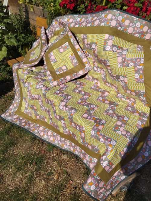 Patchwork souprava povlaky + deka