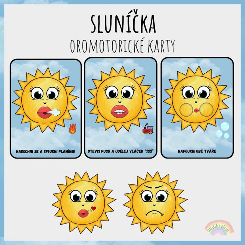 Sluníčka, oromotorické karty