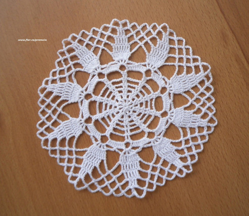 Krajka do lapače 13 cm bílá