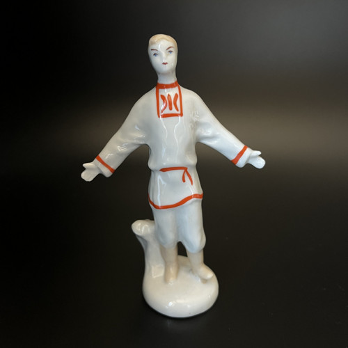 Porcelánová soška Tanečník 13 cm, Bronnicy Rusko