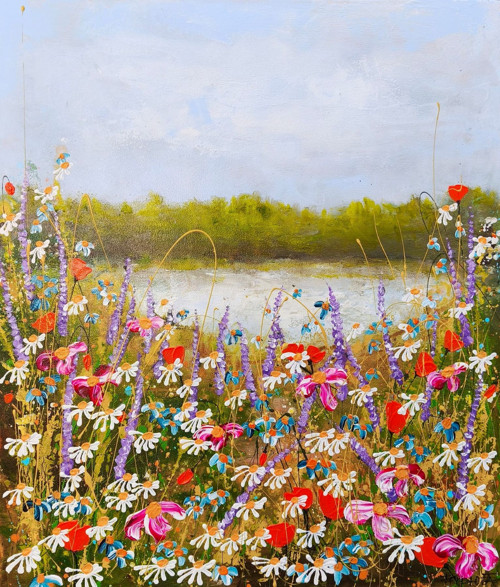 Jezerní louka.....60x70cm