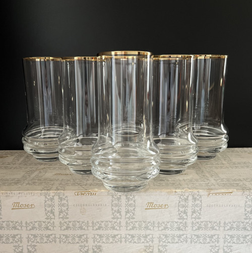 Moser 6x sklenice 300ml, Bruno Morbelli, značeno