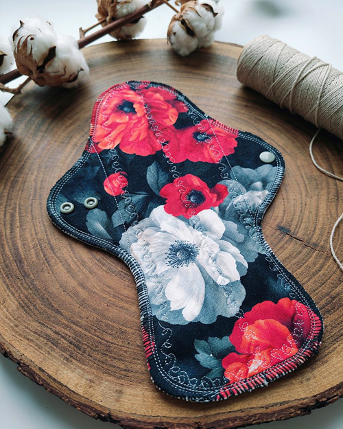 Noční vložka PUL froté/ Vyšívaná/29,5 cm