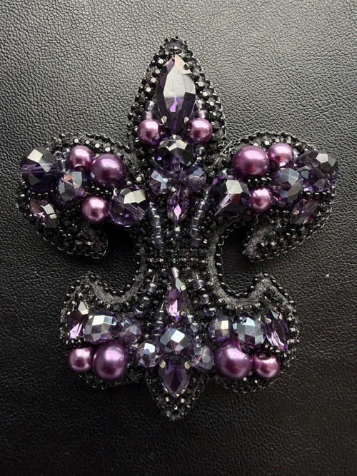 Brož Fleur-de-lis Fialová