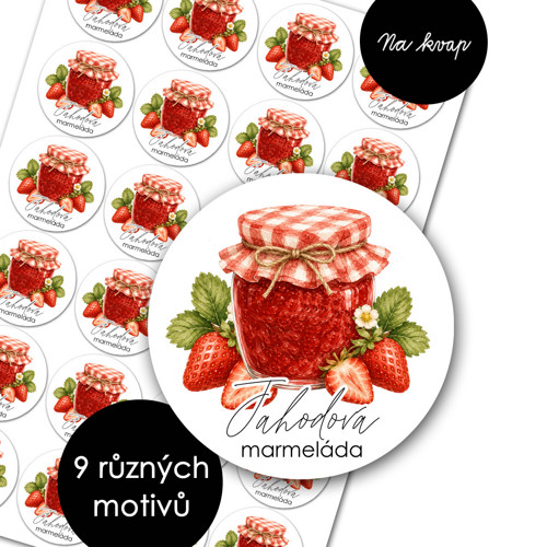 Samolepky na marmelády — foto 1