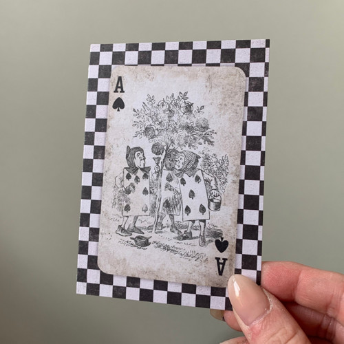 Scrapbook karta - Pikové eso