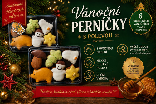 Vánoční perníčky s polevou 200 g