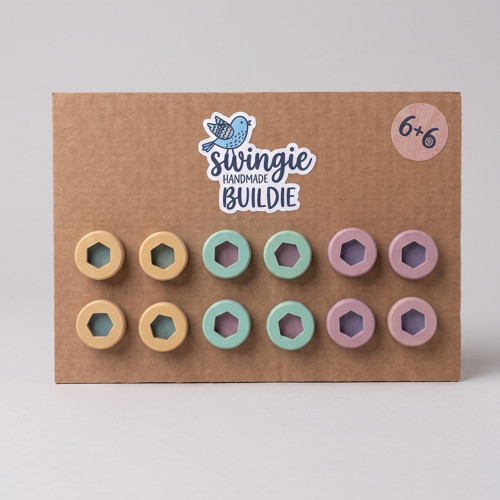 Swingie Buildie - rozšiřující sada 12 duha šroubků