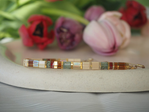 Tila Miyuki náramek 27 "Earthy"