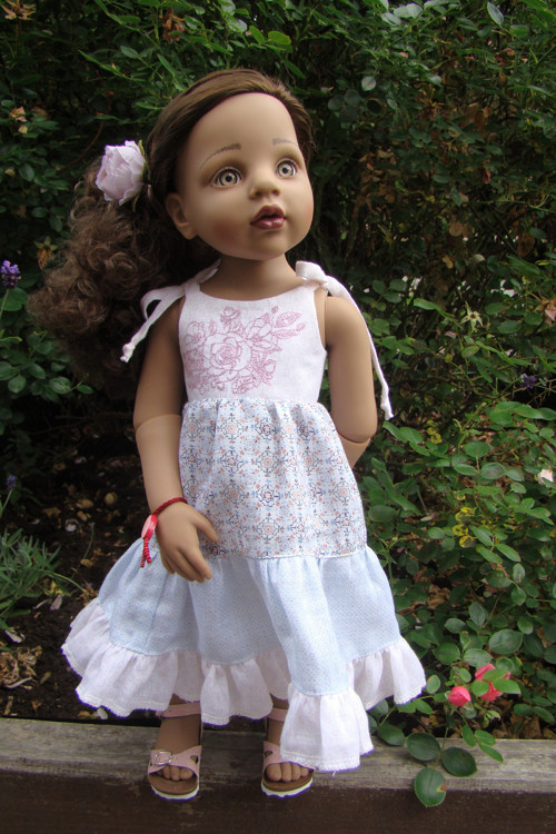 Hannah Götz 50 cm - lněné šatičky — foto 1