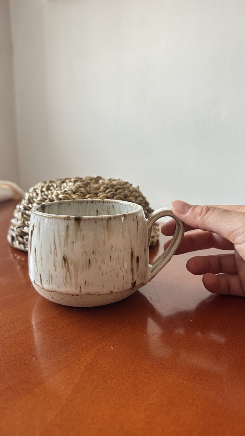 BŘÍZA, keramický hrnek s uchem 400 ml