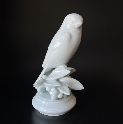 Royal Dux Porcelánová soška Pták na větvi 20.5 cm