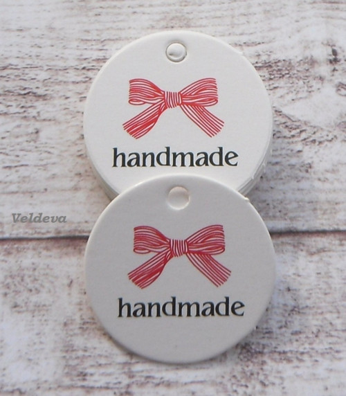 Kolečka z papíru handmade mašlička 10 ks bílá