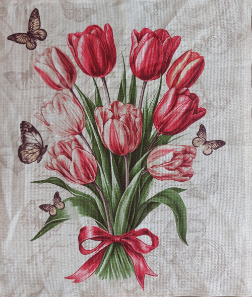 Utěrka s tulipánama