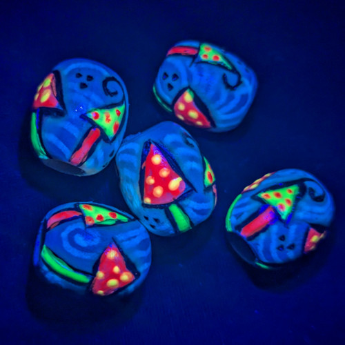 Korálek na dready Magické houbičky UV
