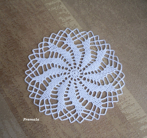 Krajka do lapače 11 cm bílá
