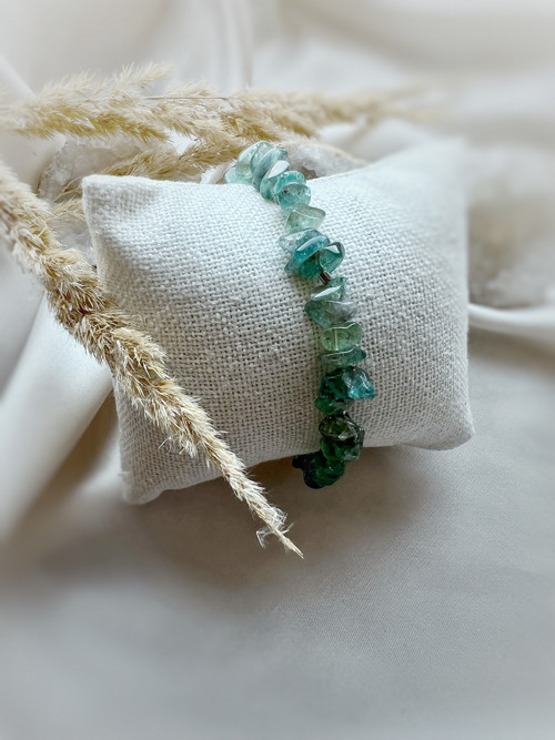 Náramek ze zeleného avanturínu a oceli