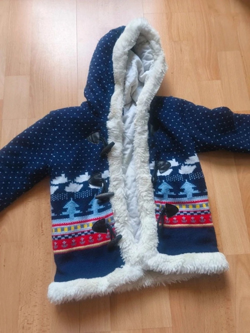 Retro dětský zimní kabátek vel.104