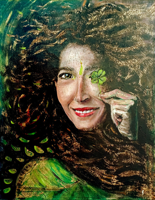Pohled skrze Štěstí (olejomalba 40x50 cm)