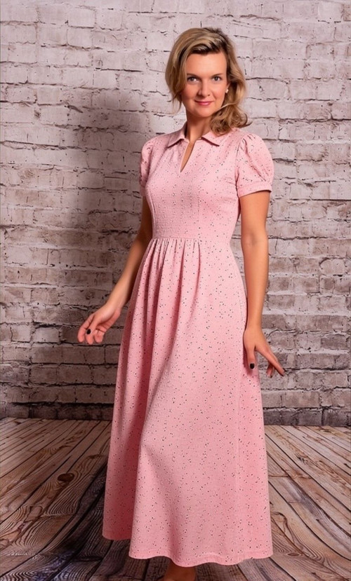 Dlouhé šaty - Madeira pink - Vel. 44