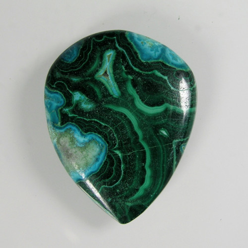 Přírodní Chrysokol-Malachit, 35,75ct., 30,3x23,9mm