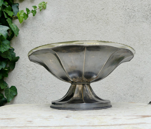 Starožitný nástolec se skleněnou mísou, Art Deco