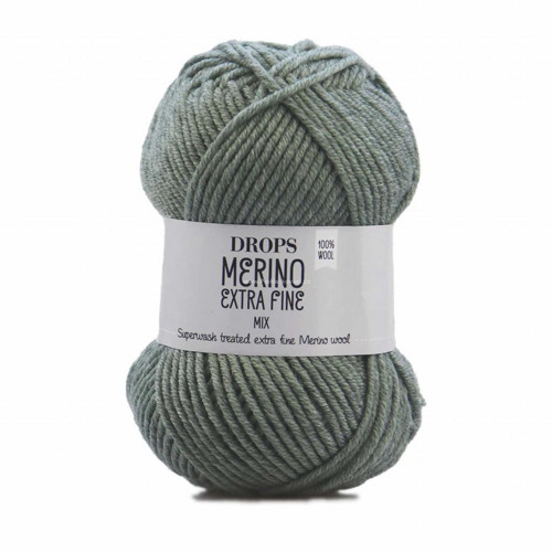 DROPS Merino Extra Fine 47 - zelená šalvěj