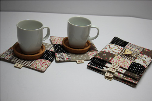 Podšálky Patchwork