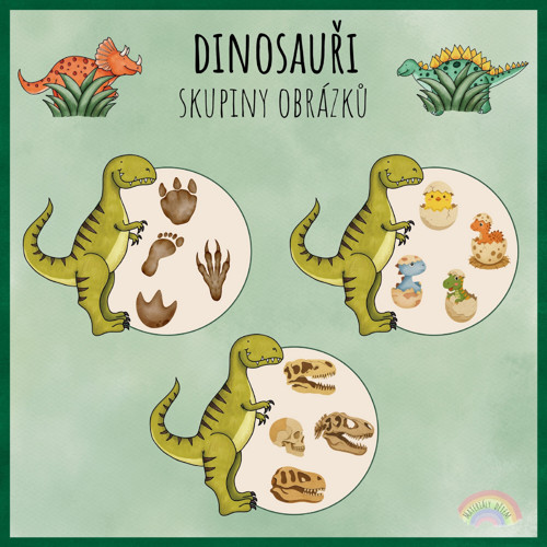 Dinosauři, skupiny obrázků