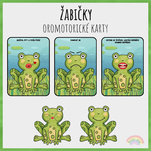 Žabičky, oromotorické karty
