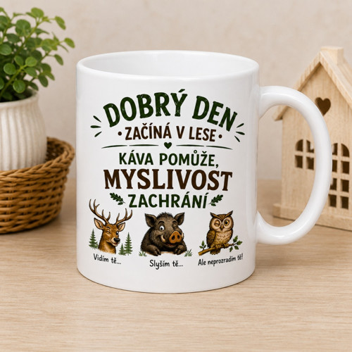 Hrníček - Myslivecké motivy