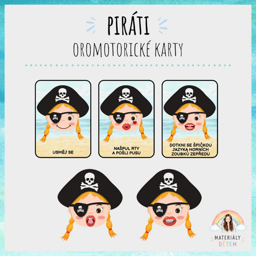 Piráti, oromotorické karty