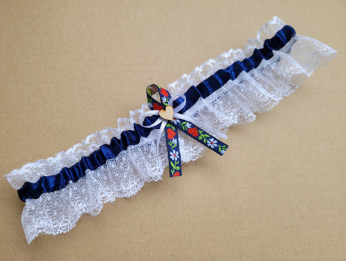 Krajkový folklorní podvazek SKLADEM