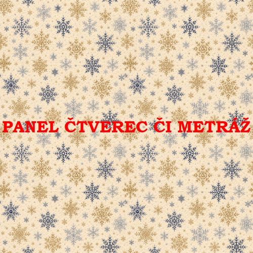 Bavlněná látka - vánoční