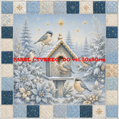 Bavlněný panel 10x10 cm