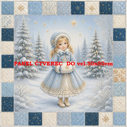 Bavlněný panel 10x10 cm — foto 1