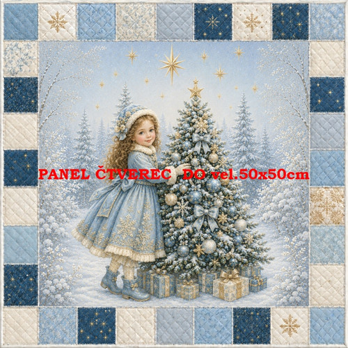 Bavlněný panel 10x10 cm — foto 1