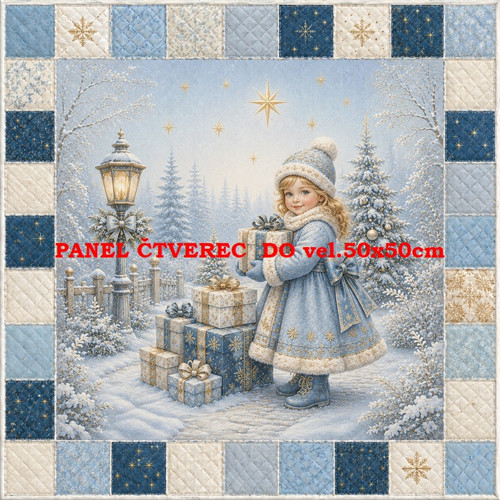 Bavlněný panel 10x10 cm — foto 1