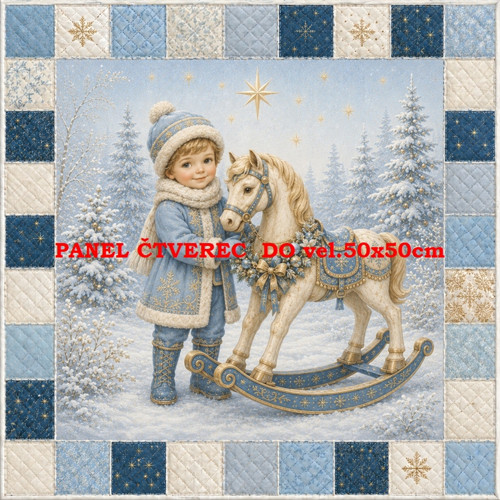 Bavlněný panel 10x10 cm — foto 1