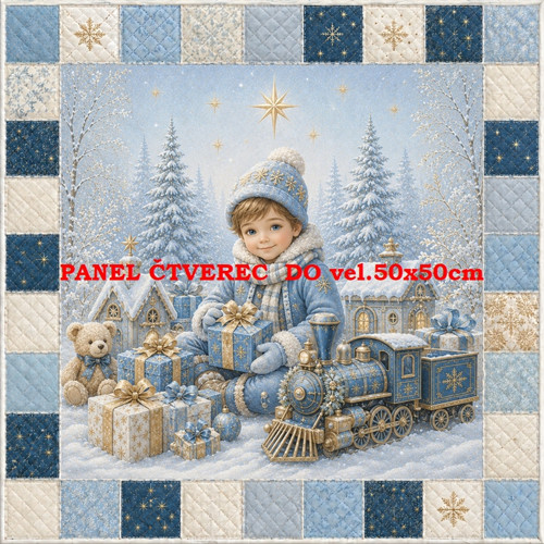 Bavlněný panel 10x10 cm — foto 1