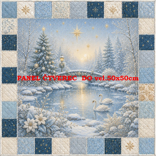 Bavlněný panel 10x10 cm