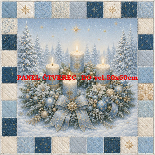 Bavlněný panel 10x10 cm — foto 1