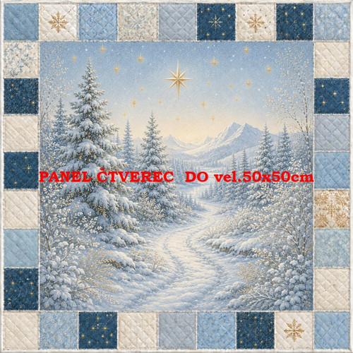 Bavlněný panel 10x10 cm — foto 1