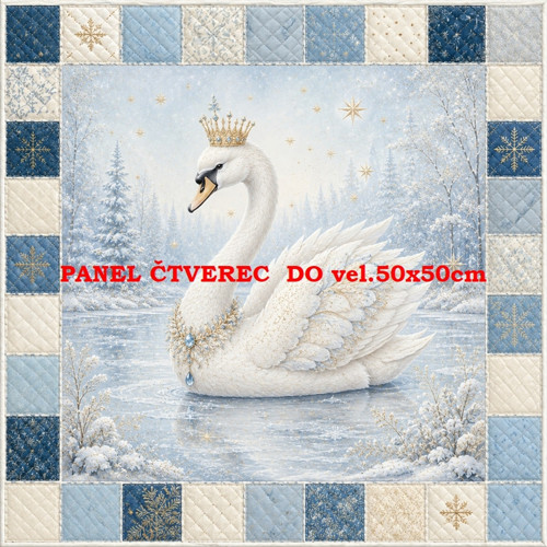 Bavlněný panel 10x10 cm — foto 1